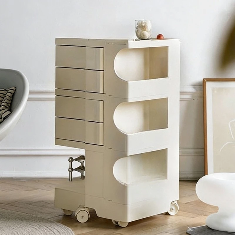 Rotating movable cabinet Multifunctional modern simple pulley multi-layer sundries storage cabinet Living room rack
Rotating movable cabinet Multifunctional modern simple pulley multi-layer sundries storage cabinet Living room rack
