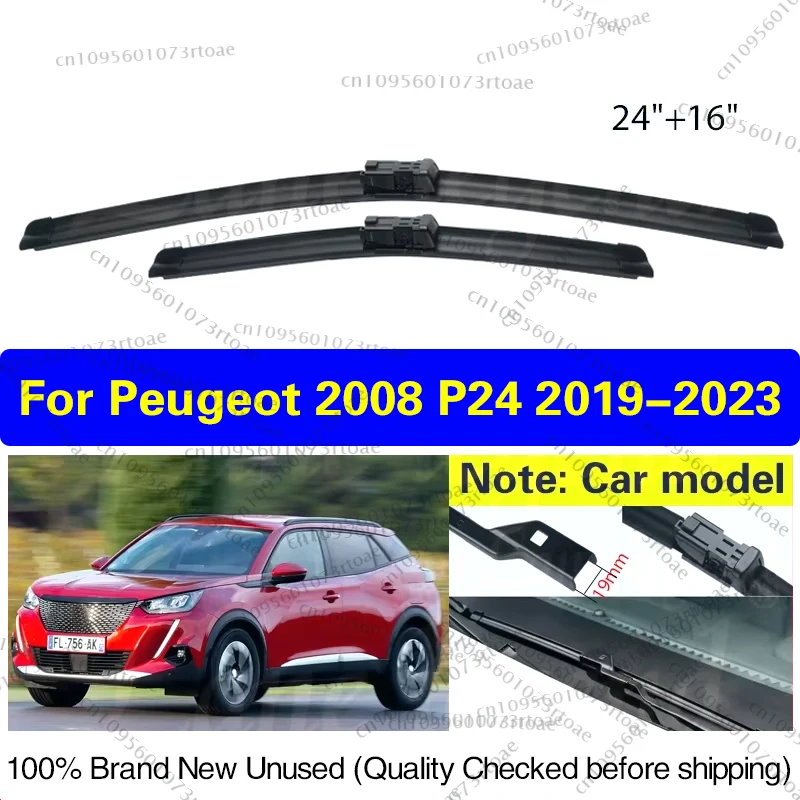 Автомобильный дворник для Peugeot 2008 P24 2019 2020 2021 2022 2023 Передние щетки стеклоочистителя из мягкой резины, щетка от дождя для лобового стекла 24 "+ 16"
Автомобильный дворник для Peugeot 2008 P24 2019 2020 2021 2022 2023 Передние щетки стеклоочистителя из мягкой резины, щетка от дождя для лобового стекла 24 "+ 16"