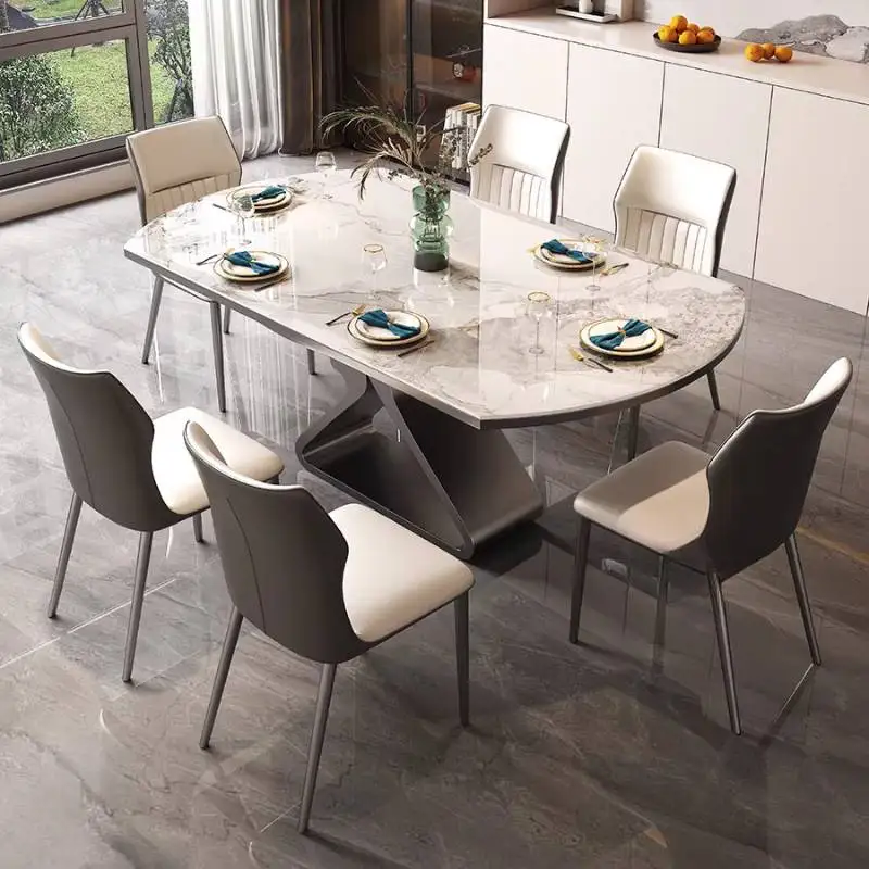 Designer Italian Dining Tables White Decorations Expandable Set Dining Tables Luxury Modern Mesas Comedor Furniture For Home
Designer Italian Dining Tables White Decorations Expandable Set Dining Tables Luxury Modern Mesas Comedor Furniture For Home