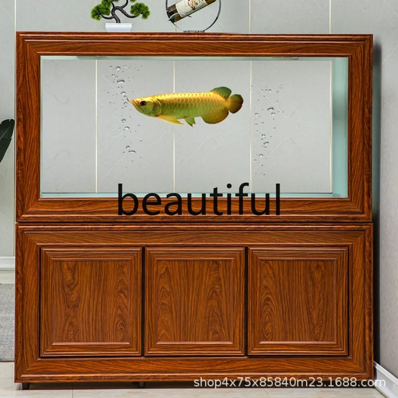 Chinese fish tank living room household bottom filter feng shui tank screen partition floor aquarium
Chinese fish tank living room household bottom filter feng shui tank screen partition floor aquarium