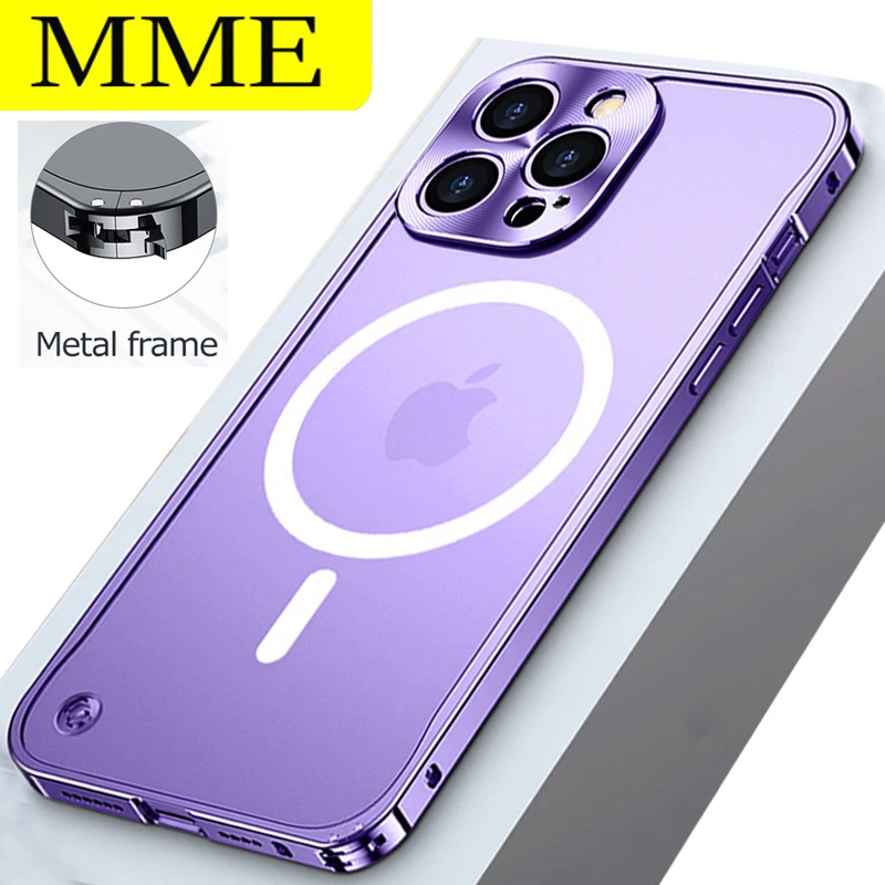 For IPhone 14 Pro Max Case New Luxury Metal Magnetic Magsafel Ultra Thin Shockproof Cover For Apple 14 Pro Max Plus Cases Funda
For IPhone 14 Pro Max Case New Luxury Metal Magnetic Magsafel Ultra Thin Shockproof Cover For Apple 14 Pro Max Plus Cases Funda