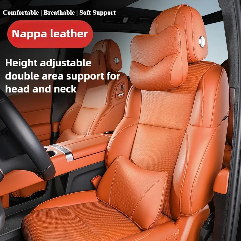 Comfortable Nappa Leather Car Neck Headrest and Waist Support Pillows Seat Accessories Car Neck Pillow Car Lumbar Support Pillow
Comfortable Nappa Leather Car Neck Headrest and Waist Support Pillows Seat Accessories Car Neck Pillow Car Lumbar Support Pillow