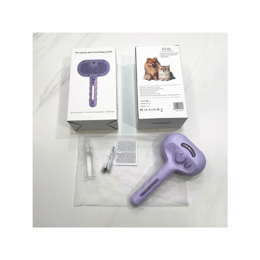 【New style】Blue Light Spray Grooming Pin Brush For Pets - Professional Detangling and Massage Brush For Dogs and Ca
【New style】Blue Light Spray Grooming Pin Brush For Pets - Professional Detangling and Massage Brush For Dogs and Ca