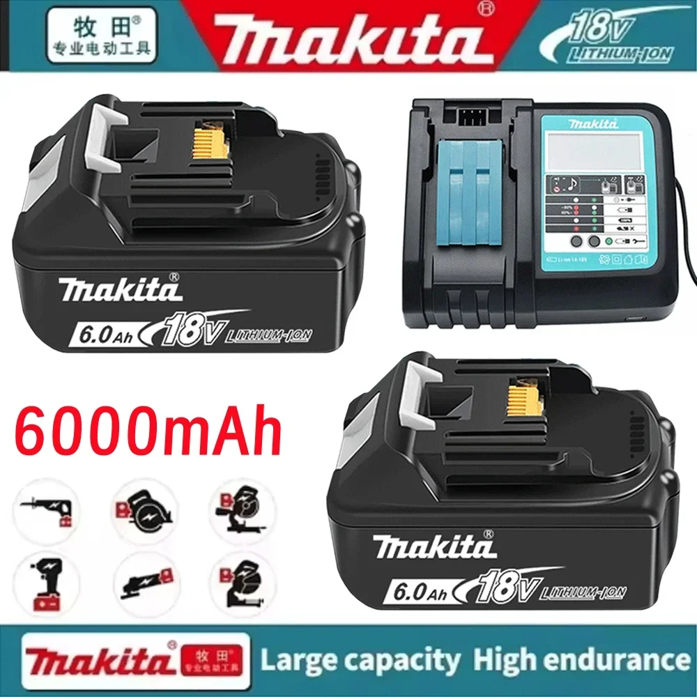 【2025 New】Makita 18V 6000mAh Lithium Strong power Battery, Fast Charging & Overheat Protection,Compatible with LXT PowerTools
【2025 New】Makita 18V 6000mAh Lithium Strong power Battery, Fast Charging & Overheat Protection,Compatible with LXT PowerTools