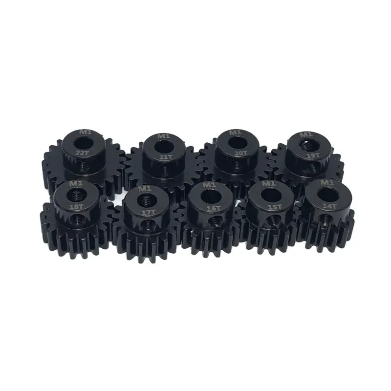 High Quality 11T-30T Material Harden M1 5mm Shaft Metal Pinion Motor Gear for 1/8 RC Buggy Truggy Monster Truck
High Quality 11T-30T Material Harden M1 5mm Shaft Metal Pinion Motor Gear for 1/8 RC Buggy Truggy Monster Truck