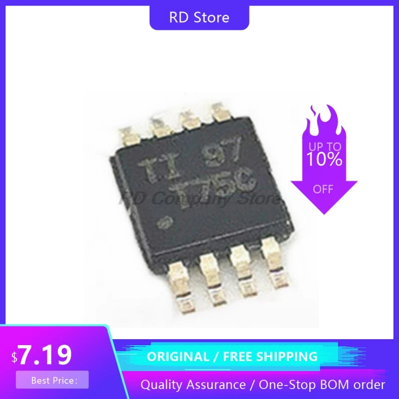 5PCS TMP75CIDGKR Silk Screen T75C VSSOP-8 Temperature Sensor Direct Shot Free Shipping
5PCS TMP75CIDGKR Silk Screen T75C VSSOP-8 Temperature Sensor Direct Shot Free Shipping