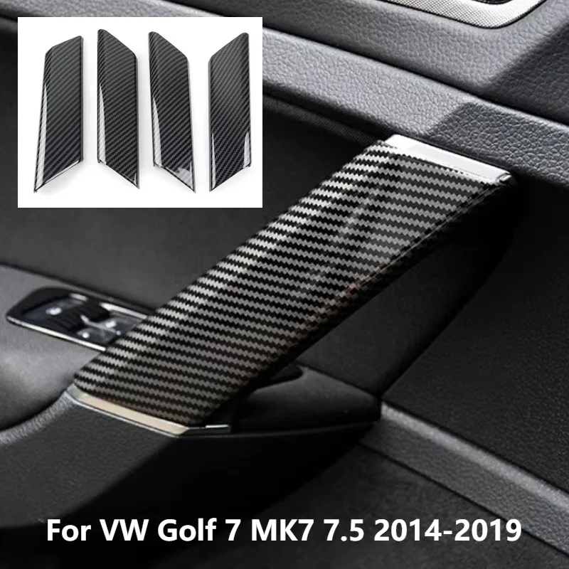 Car Upgrade For VW Golf 7 MK7 7.5 ABS Carbon Fiber Door Armrest Handle Grip Cover Trim Car Styling Accessories 2014-2019
Car Upgrade For VW Golf 7 MK7 7.5 ABS Carbon Fiber Door Armrest Handle Grip Cover Trim Car Styling Accessories 2014-2019