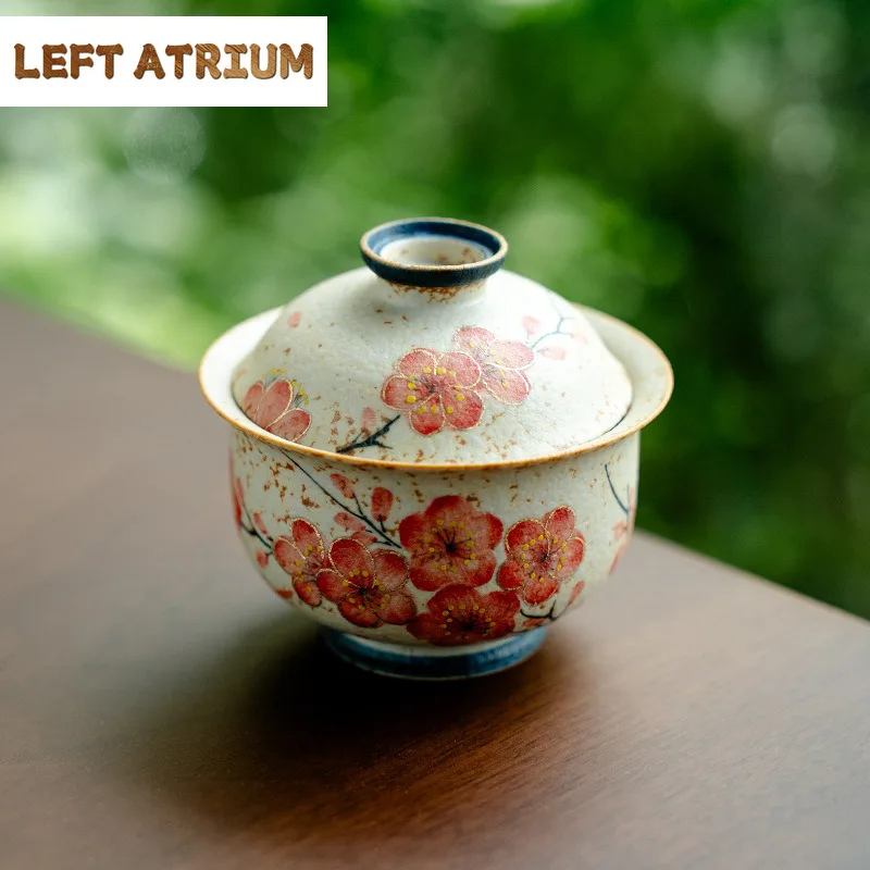 100ml Hand-painted Plum Blossom Gaiwan Creative Tea Tureen Household Tea Bowl With Lid Kit Tea Making Cover Bowl Drinkware Gift
100ml Hand-painted Plum Blossom Gaiwan Creative Tea Tureen Household Tea Bowl With Lid Kit Tea Making Cover Bowl Drinkware Gift
