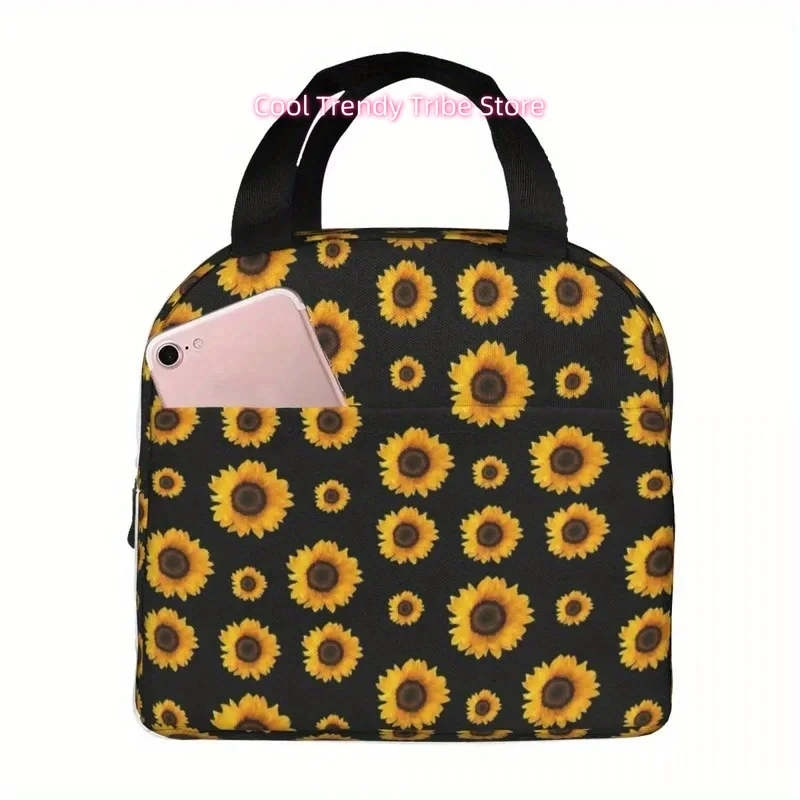 Sunflower Pattern Lunch Bags Insulated Bento Box Portable Lunch Tote Resuable Picnic Bags Cooler Thermal Bag for Woman Girl Work
Sunflower Pattern Lunch Bags Insulated Bento Box Portable Lunch Tote Resuable Picnic Bags Cooler Thermal Bag for Woman Girl Work