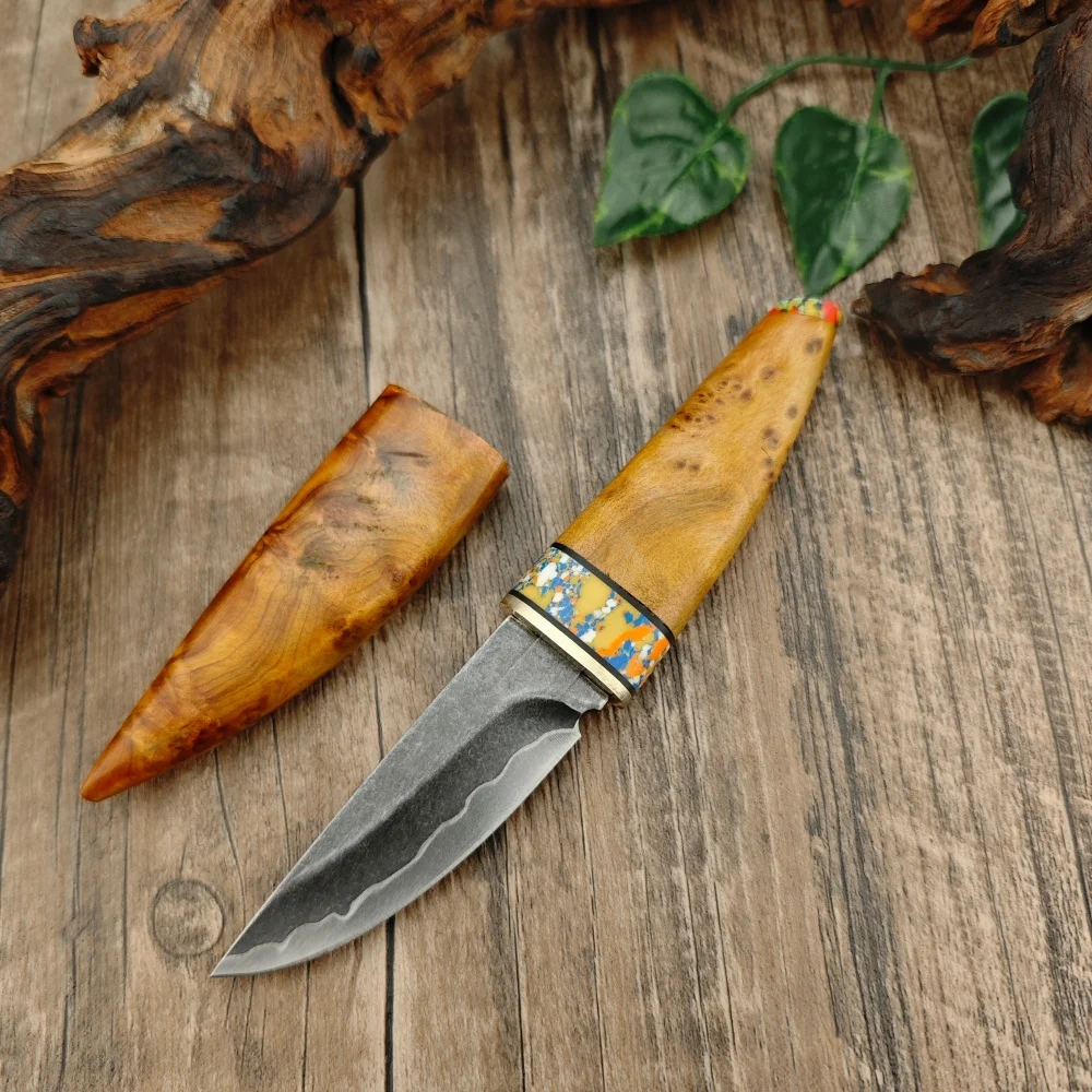 EDC Outdoor Travel Fishing Utility Small Straight Knife with Sheath Camping Hiking Essential Pocket Cutting Tools Knives for Men
EDC Outdoor Travel Fishing Utility Small Straight Knife with Sheath Camping Hiking Essential Pocket Cutting Tools Knives for Men