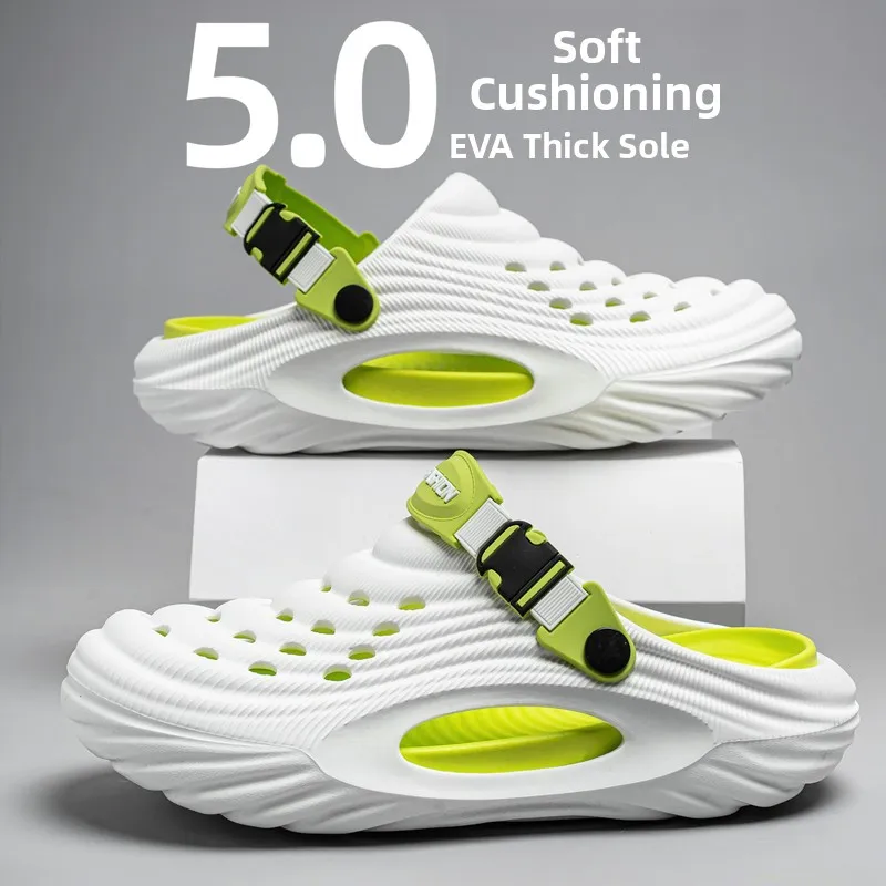Men's Summer Casual Thick Bottom Sandals Breathable Hollow out Anti-Slip Driving Beach Slippers Comfortable EVA Slippers
Men's Summer Casual Thick Bottom Sandals Breathable Hollow out Anti-Slip Driving Beach Slippers Comfortable EVA Slippers