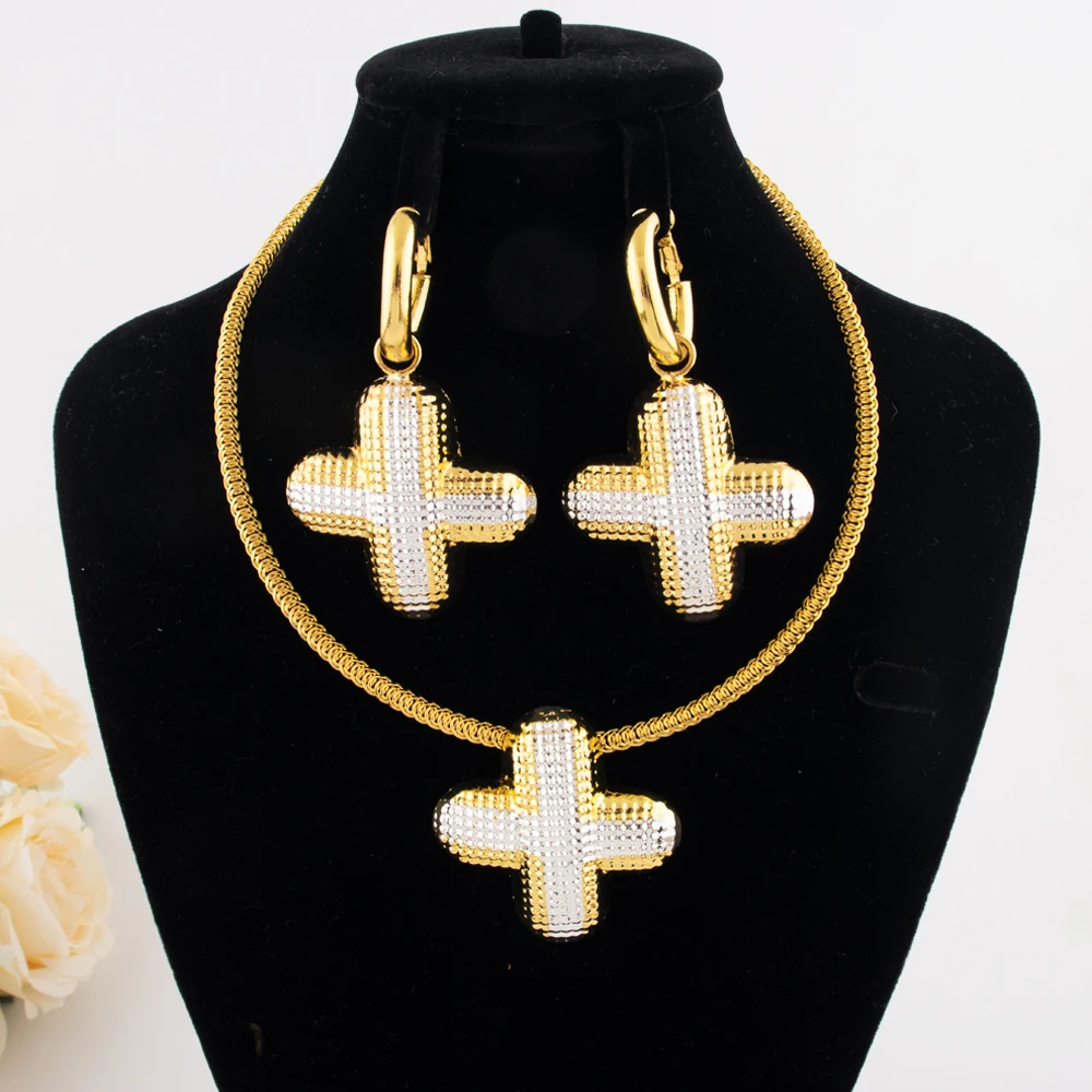 Luxury and Chunky Dual Color + Shape Jewelry Set for Women Nigeria High Quality Earrings Choker Necklace Gift for Party Daily
Luxury and Chunky Dual Color + Shape Jewelry Set for Women Nigeria High Quality Earrings Choker Necklace Gift for Party Daily