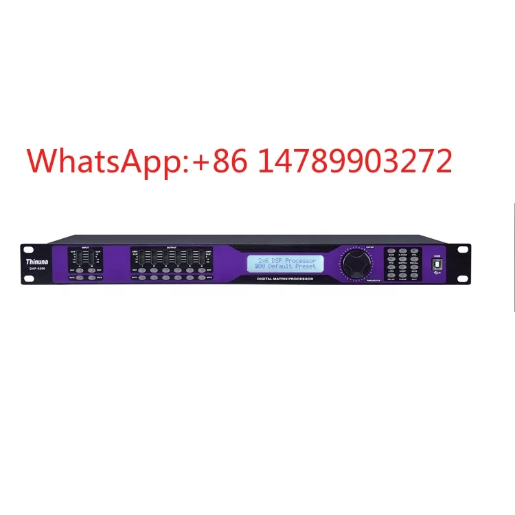 Thinuna DAP-0206 2×6 KTV DSP Processor, Professional Karaoke Microphone Mixing Audio Device
Thinuna DAP-0206 2×6 KTV DSP Processor, Professional Karaoke Microphone Mixing Audio Device