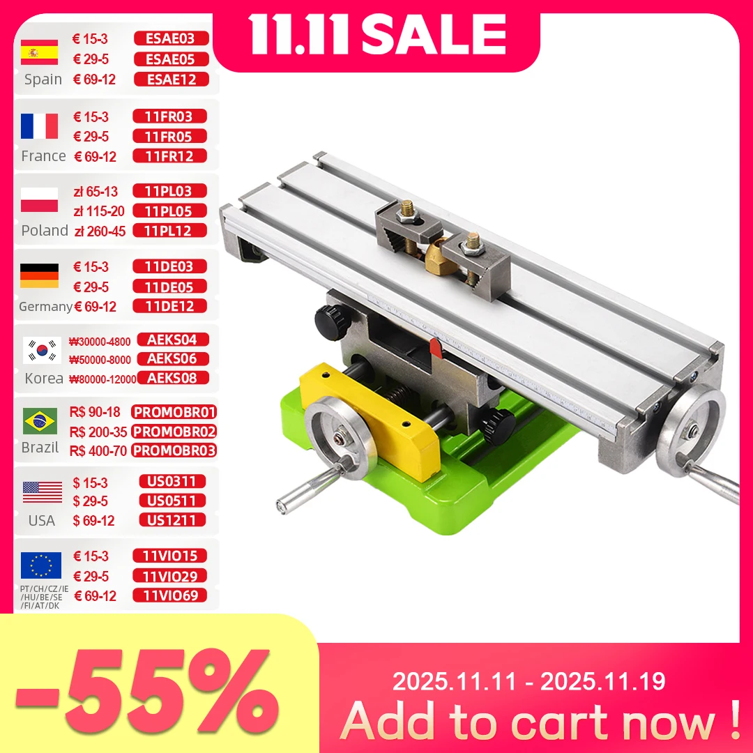 ALLSOME BG6350 Mini Milling Machine Worktable
ALLSOME BG6350 Mini Milling Machine Worktable