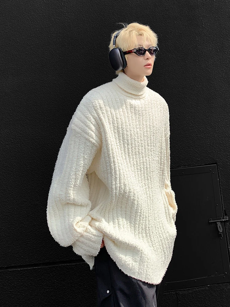 Men's High Collar Knitted Sweater Thiened Winter Warm Base Layer Top Trendy Brand Comfortable Fit Long Sve Crew Ne
Men's High Collar Knitted Sweater Thiened Winter Warm Base Layer Top Trendy Brand Comfortable Fit Long Sve Crew Ne