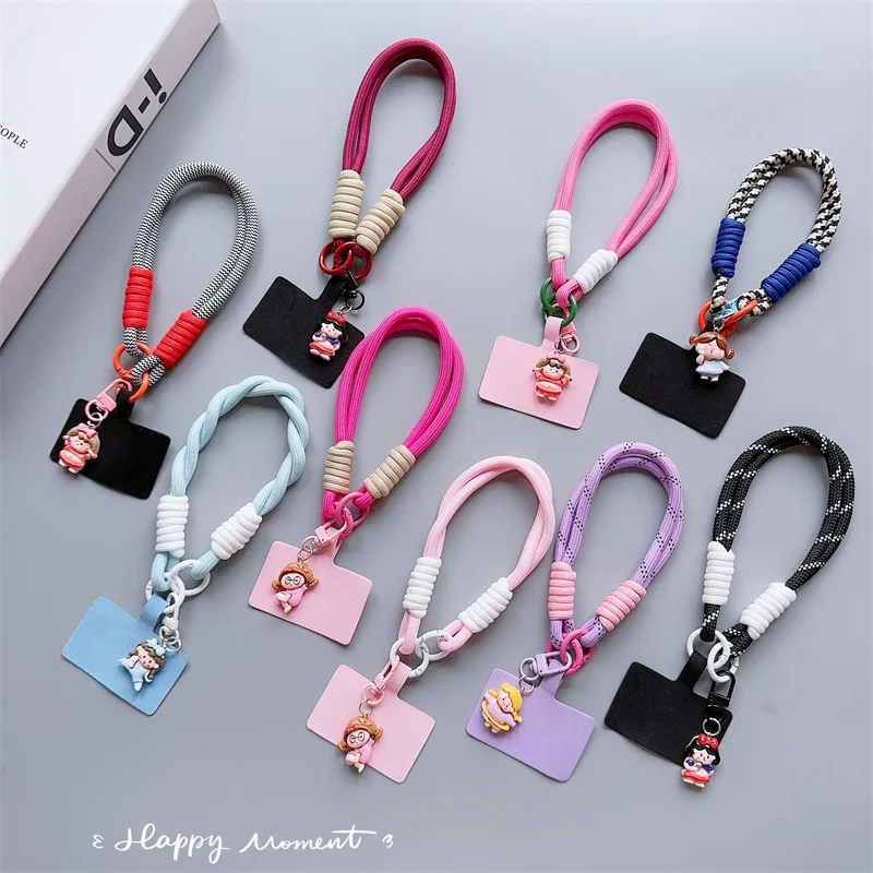 Two Strand Dual Use Simple Hand Strap Mobile Phone Lanyard Women's Short Wrist Phone Strap Clip Style Phone Case Universal Strap
Two Strand Dual Use Simple Hand Strap Mobile Phone Lanyard Women's Short Wrist Phone Strap Clip Style Phone Case Universal Strap
