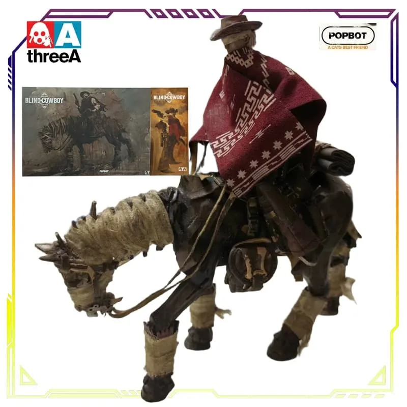 ThreeA Toys,threeA Original POPBOT Series Blind Cowboy+Ghost Horse Anime Action Figure Model Toys Model Ornaments Gifts for Boys
ThreeA Toys,threeA Original POPBOT Series Blind Cowboy+Ghost Horse Anime Action Figure Model Toys Model Ornaments Gifts for Boys