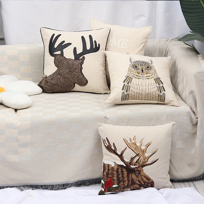 Nordic new fashion simple throw pillow cushion ethnic style office waist pillow embroidery B & B home living room sofa
Nordic new fashion simple throw pillow cushion ethnic style office waist pillow embroidery B & B home living room sofa