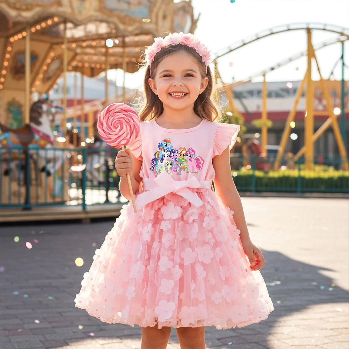 My Little Ponys Baby Girl Dress Tulle Flower Princess Wedding Dress Tutu Sleeveless Dress Photograph Party Outfits Birthday Gift
My Little Ponys Baby Girl Dress Tulle Flower Princess Wedding Dress Tutu Sleeveless Dress Photograph Party Outfits Birthday Gift