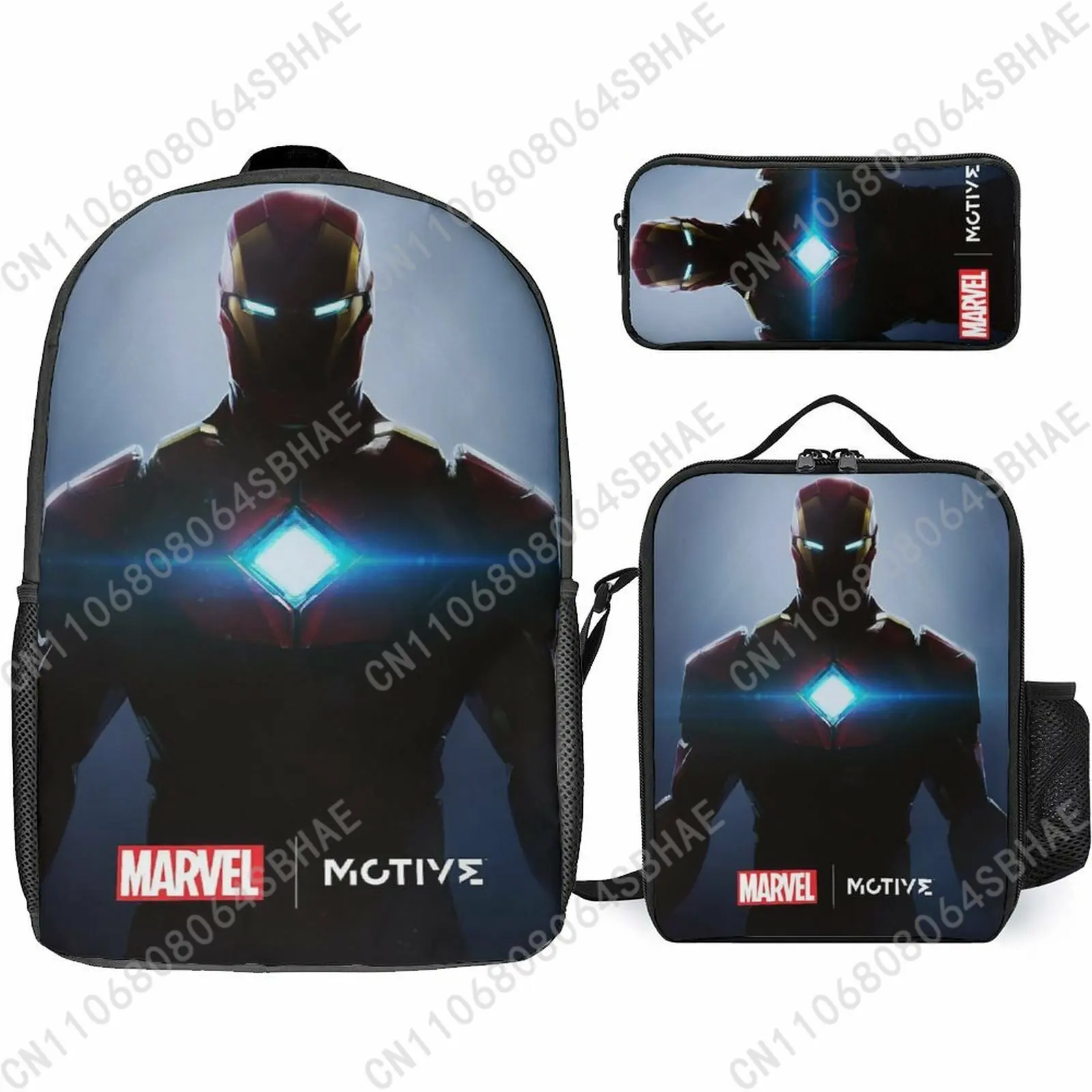 Marvel Iron Man School Backpack For Teen Middle High School Students 3Pcs Bookbag Lunch Tote Bag Pencil Pouch Cosplay
Marvel Iron Man School Backpack For Teen Middle High School Students 3Pcs Bookbag Lunch Tote Bag Pencil Pouch Cosplay
