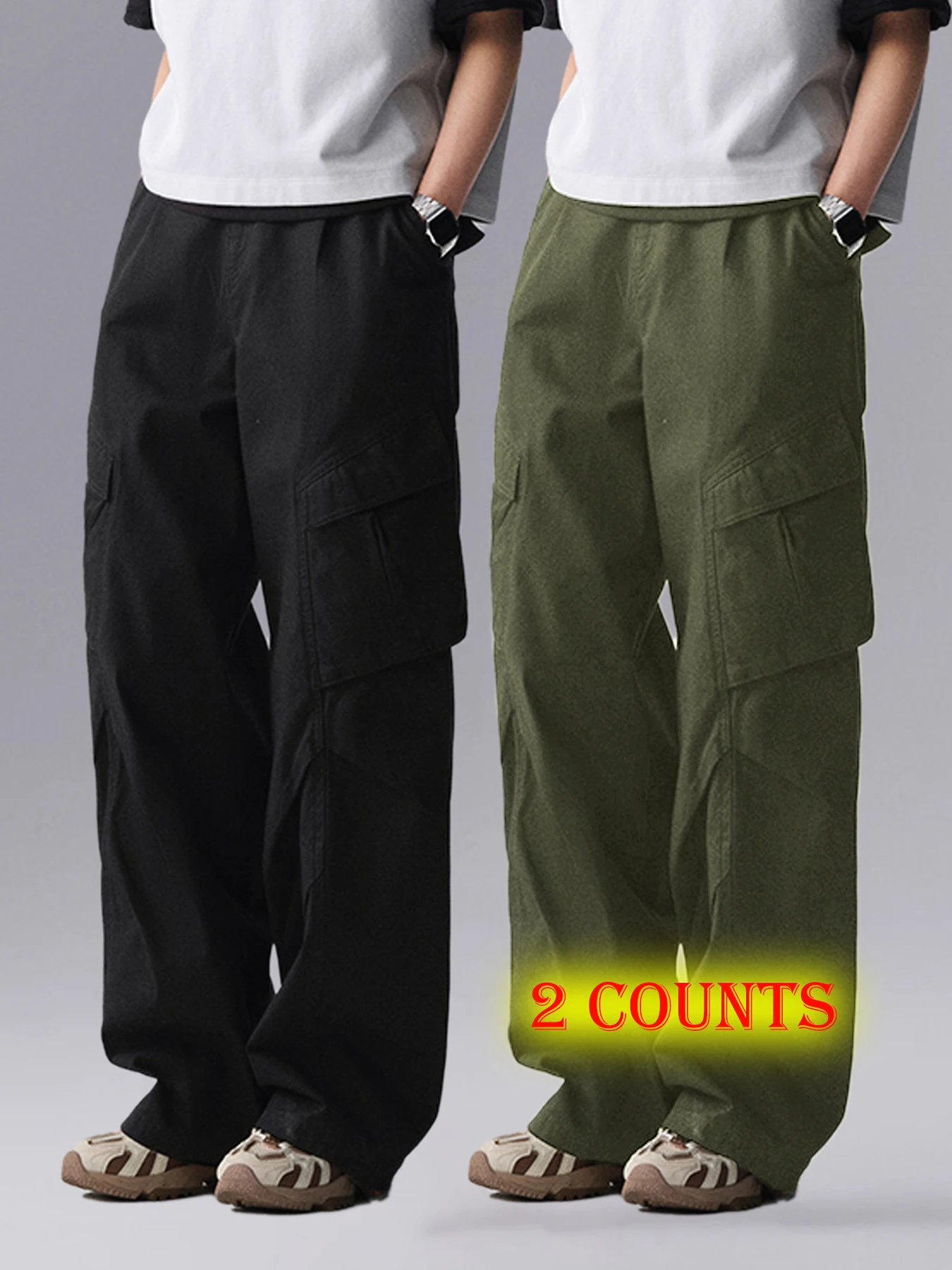 Fashionable cropped work pants for men in summer, thin and loose fit, polyester fiber, quick drying, loose fit, plus size. Harun
Fashionable cropped work pants for men in summer, thin and loose fit, polyester fiber, quick drying, loose fit, plus size. Harun