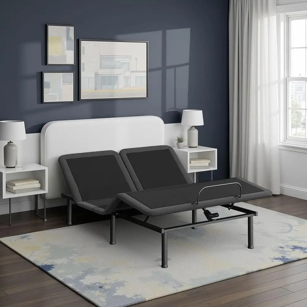 Bridgevine Home Split lex Adjustable Bed Bas, Individual Incline on Either Side, WirelRemote and Voice-ted Controls, Queen Size
Bridgevine Home Split lex Adjustable Bed Bas, Individual Incline on Either Side, WirelRemote and Voice-ted Controls, Queen Size
