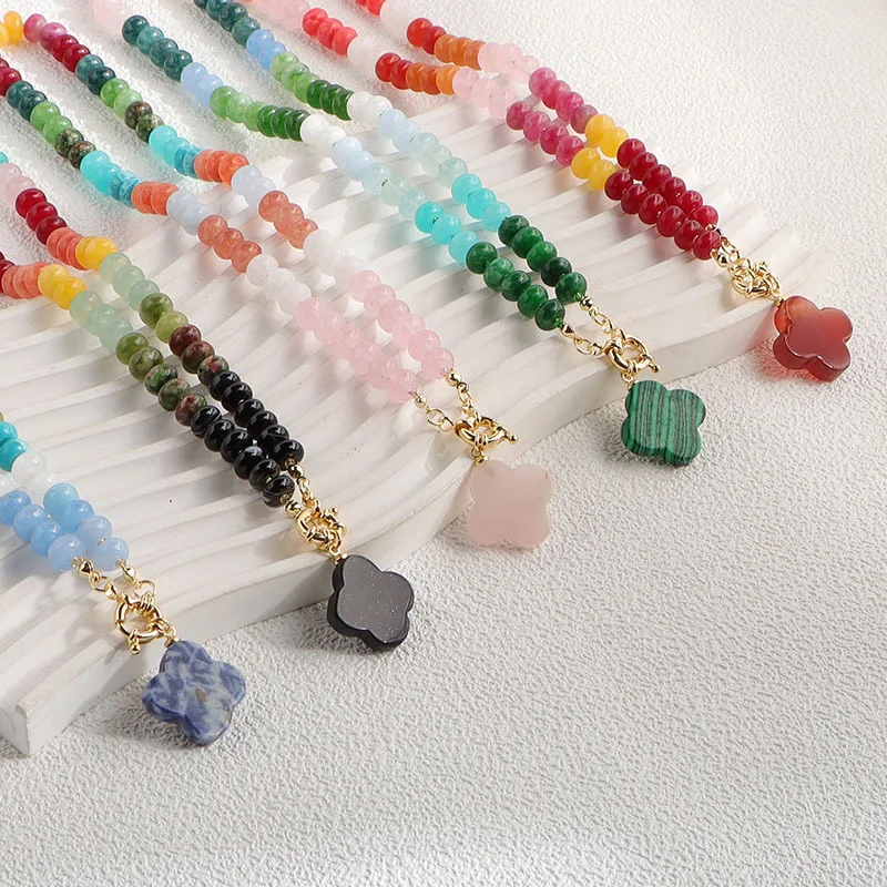 Minar Vintage Rainbow Natural Stone Flower Leaf Pendant Necklaces for Women Handmade 14K Real Gold Plated Copper Strand Chokers
Minar Vintage Rainbow Natural Stone Flower Leaf Pendant Necklaces for Women Handmade 14K Real Gold Plated Copper Strand Chokers