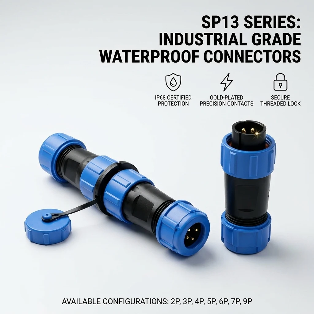 IP68 Waterproof SP13 2-9Pin Male Female Panel Mount Aviation Connector for Industrial Heavy Duty Wire Cable Connection
IP68 Waterproof SP13 2-9Pin Male Female Panel Mount Aviation Connector for Industrial Heavy Duty Wire Cable Connection
