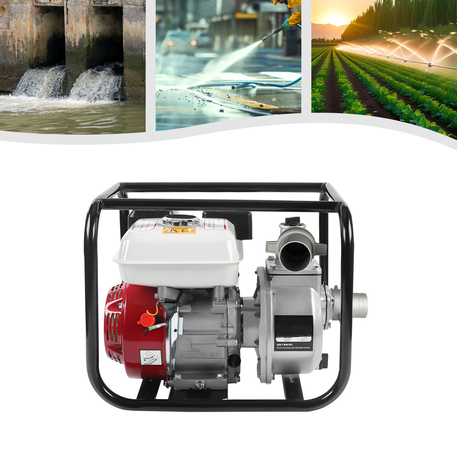 Бензиновая водяная помпа 65 л.с., 210 куб. см, 4-тактный двигатель, высокая производительность 36 м³/ч для ирригации, дренажа, пожаротушения, фермерских хозяйств, прудов, строительства, борьбы с наводнениями
Бензиновая водяная помпа 65 л.с., 210 куб. см, 4-тактный двигатель, высокая производительность 36 м³/ч для ирригации, дренажа, пожаротушения, фермерских хозяйств, прудов, строительства, борьбы с наводнениями