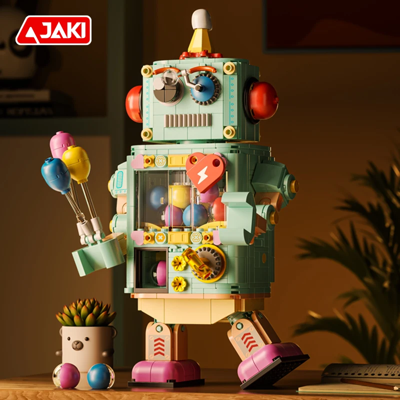 JAKI Jiaqi building block egg twisting robot puzzle assembly toy boys and girls children's birthday gift model ornament
JAKI Jiaqi building block egg twisting robot puzzle assembly toy boys and girls children's birthday gift model ornament