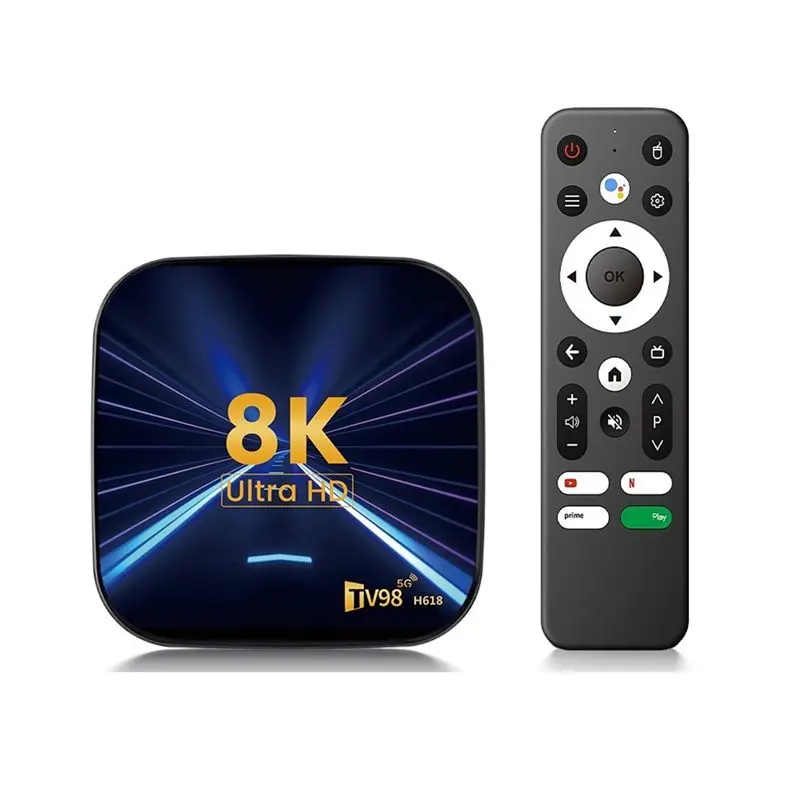 Android 14 TV Box Allwinner H618 2GB+16GB Dual-Band WiFi 2.4/5GHz Bluetooth 5.0 Mali G31 4K60 HDR10+ 8K Media Player EU Plug
Android 14 TV Box Allwinner H618 2GB+16GB Dual-Band WiFi 2.4/5GHz Bluetooth 5.0 Mali G31 4K60 HDR10+ 8K Media Player EU Plug