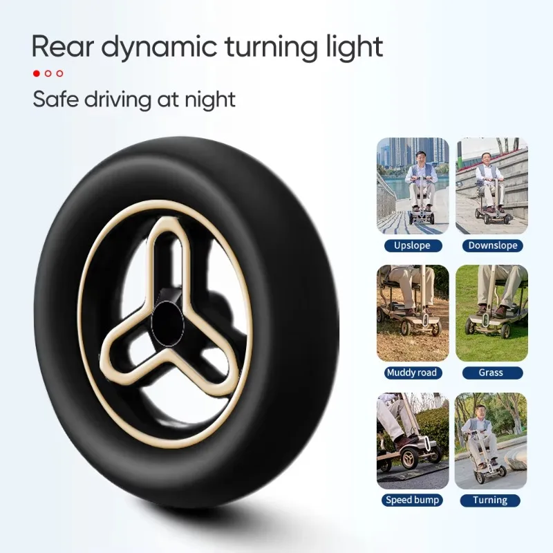 All Terrain Lightweight 4 Wheel Electric Scooters Powerful Brushless Motor Smooth Driving Mobility Scooters
All Terrain Lightweight 4 Wheel Electric Scooters Powerful Brushless Motor Smooth Driving Mobility Scooters