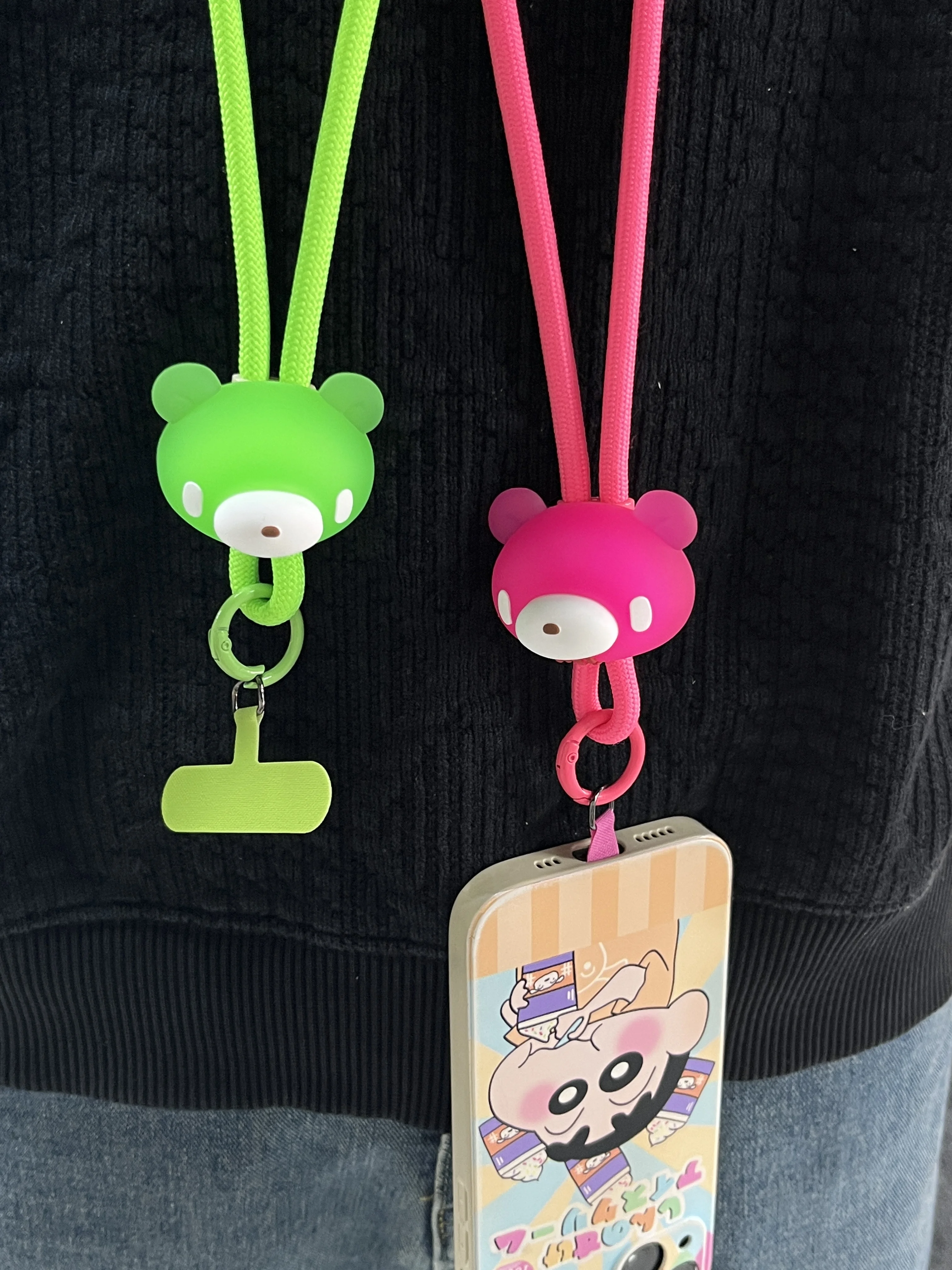 Crossbody Phone Lanyard Neck Strap Cute Bear Cartoon Adjustable Rope Cord with Patch Anti-Lost Mobile Accessories Gift
Crossbody Phone Lanyard Neck Strap Cute Bear Cartoon Adjustable Rope Cord with Patch Anti-Lost Mobile Accessories Gift