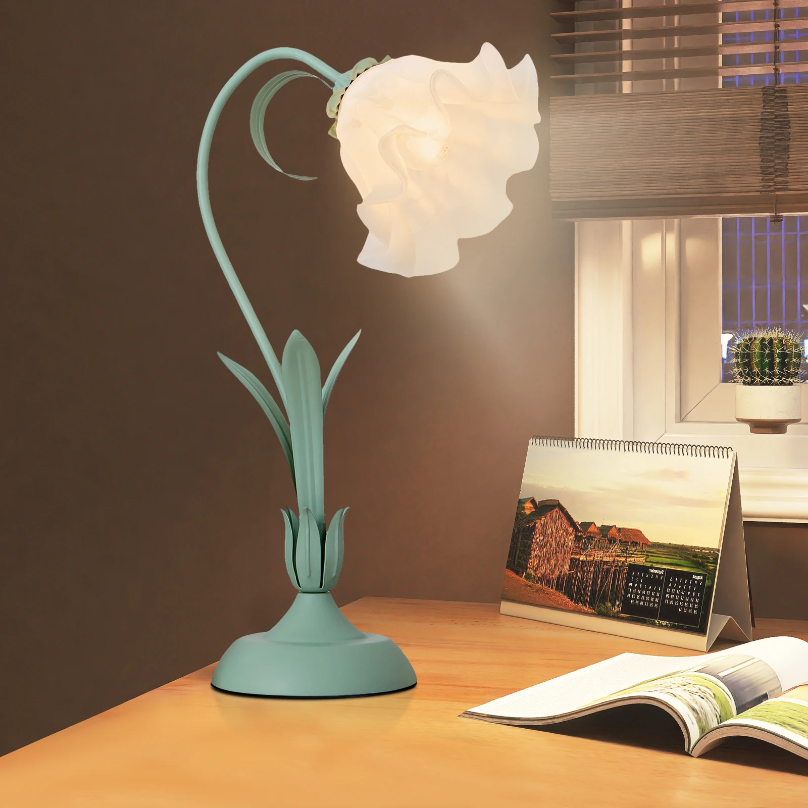 Green Table Lamp, Table Desk Reading Light, Table Lamps for Small Space Bedroom Home Office
Green Table Lamp, Table Desk Reading Light, Table Lamps for Small Space Bedroom Home Office