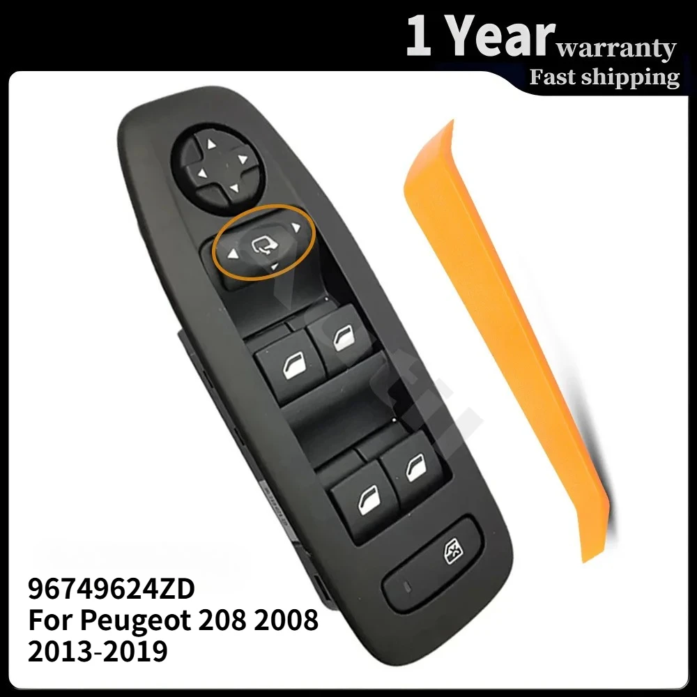 96749624ZD Front Left Master Power Window Control Switch for Peugeot 208 2008 2013‑2019 Side Mirror Control Button Accessories
96749624ZD Front Left Master Power Window Control Switch for Peugeot 208 2008 2013‑2019 Side Mirror Control Button Accessories