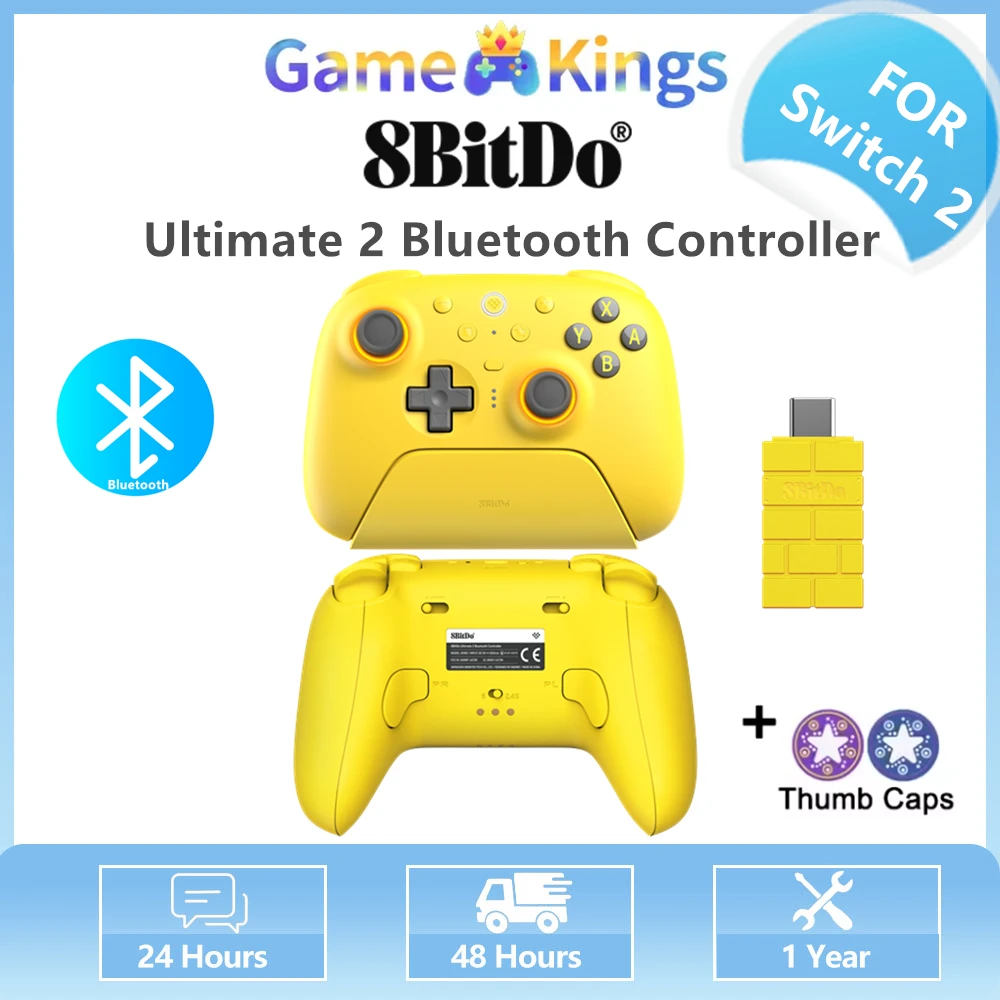8BitDo Ultimate 2 Bluetooth Wireless Gaming Controller with Charging Dock Adapter for PC Windows 10 11 for Nintendo Switch
8BitDo Ultimate 2 Bluetooth Wireless Gaming Controller with Charging Dock Adapter for PC Windows 10 11 for Nintendo Switch