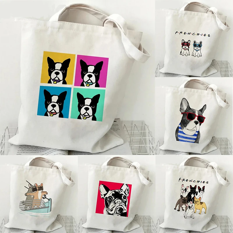 French Bulldog Printed Canvas Tote Bag Cute Cartoon Dog Patterns, Ideal for Daily Use, Stylish Reusable Shoulder Bag
French Bulldog Printed Canvas Tote Bag Cute Cartoon Dog Patterns, Ideal for Daily Use, Stylish Reusable Shoulder Bag