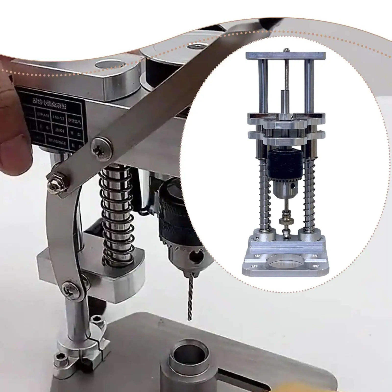 Drill Guide Precision Practical Aluminum Alloy Premium Stable Durability Auxiliary Tool
Drill Guide Precision Practical Aluminum Alloy Premium Stable Durability Auxiliary Tool