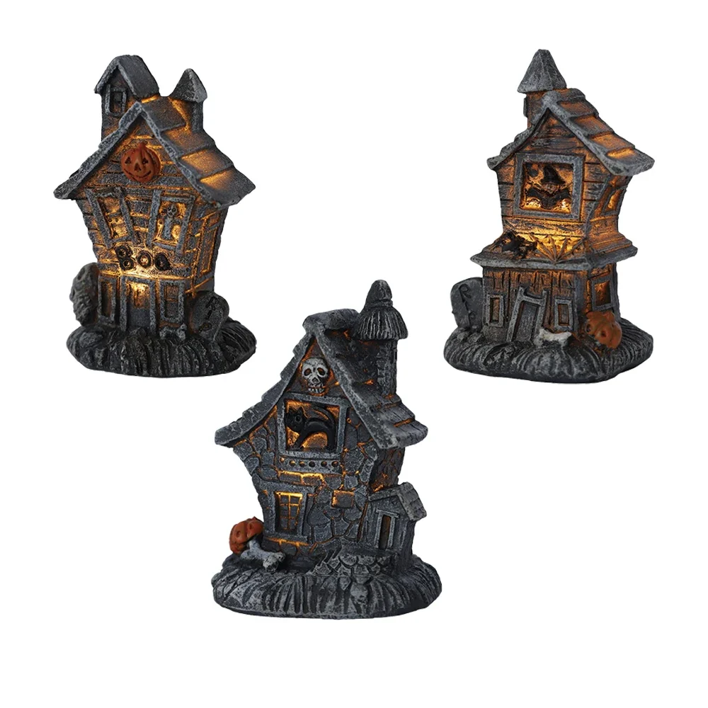 Halloween Party Decor Skull Head Pumpkin Witch With LED Lamp Ghost House For Home DIY Adornos Haunted House Ornaments Kids Gifts
Halloween Party Decor Skull Head Pumpkin Witch With LED Lamp Ghost House For Home DIY Adornos Haunted House Ornaments Kids Gifts