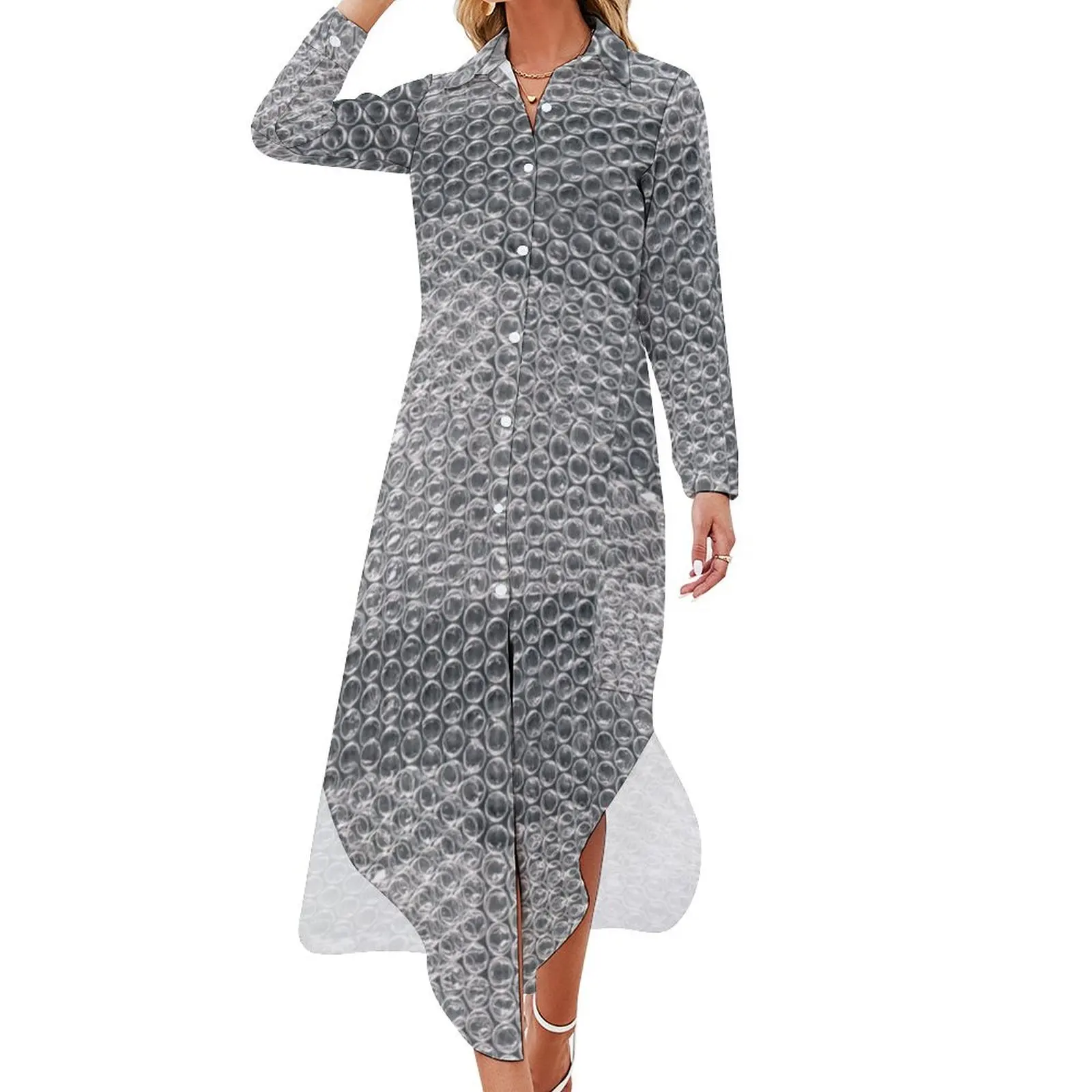 Bubble wrap Long Sleeved Shirt Dress wedding dresses for woman dresses ladies 2024 summer Evening gown
Bubble wrap Long Sleeved Shirt Dress wedding dresses for woman dresses ladies 2024 summer Evening gown