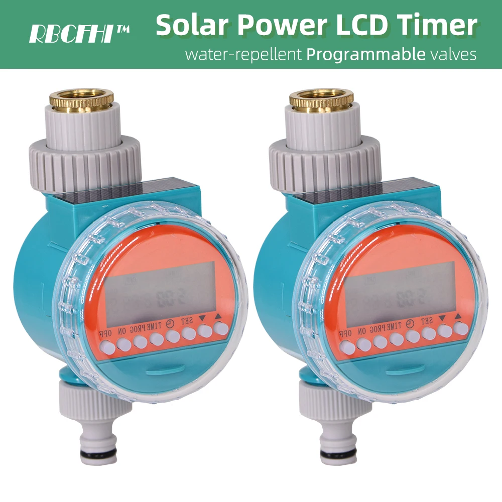 Solar Power Watering Timers Waterproof LCD Irrigation Controllers Valve Programmable Smart Home Garden Plants Timed Watering
Solar Power Watering Timers Waterproof LCD Irrigation Controllers Valve Programmable Smart Home Garden Plants Timed Watering