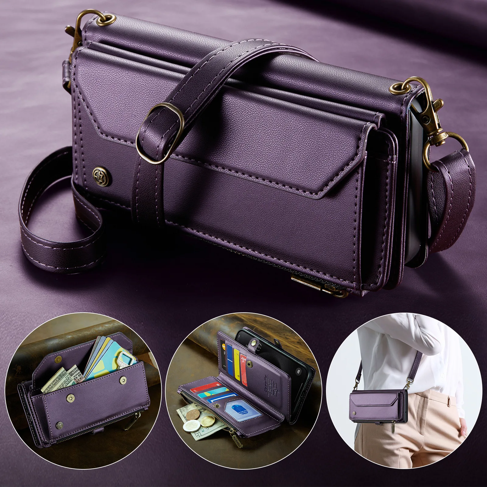 Сумка для телефона с беспроводной зарядкой для Samsung Galaxy S25 Ultra S24 FE S23 Plus S22, кожаная сумка через плечо с несколькими 10-картами, откидная крышка-кошелек
Сумка для телефона с беспроводной зарядкой для Samsung Galaxy S25 Ultra S24 FE S23 Plus S22, кожаная сумка через плечо с несколькими 10-картами, откидная крышка-кошелек