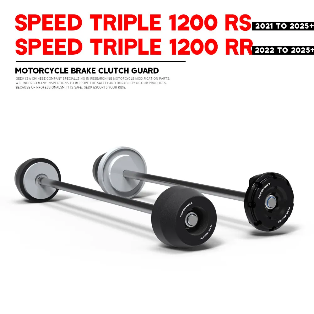 For Speed Triple 1200 RS RR 2021-2025 + Motorcycle Front Rear Axle Fork Crash Slider Anti-collision Slider Accessories
For Speed Triple 1200 RS RR 2021-2025 + Motorcycle Front Rear Axle Fork Crash Slider Anti-collision Slider Accessories