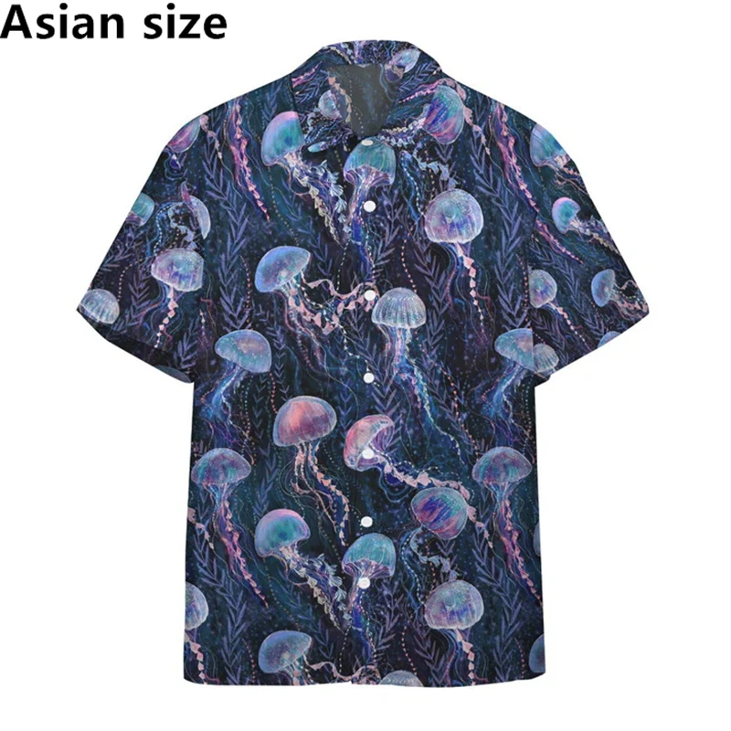 Summer Fashion Jellyfish Graphic Beach Shirts For Men Women Seanimal 3D Printed Shirt For Men Clothes Casual Women Blouse Tops
Summer Fashion Jellyfish Graphic Beach Shirts For Men Women Seanimal 3D Printed Shirt For Men Clothes Casual Women Blouse Tops
