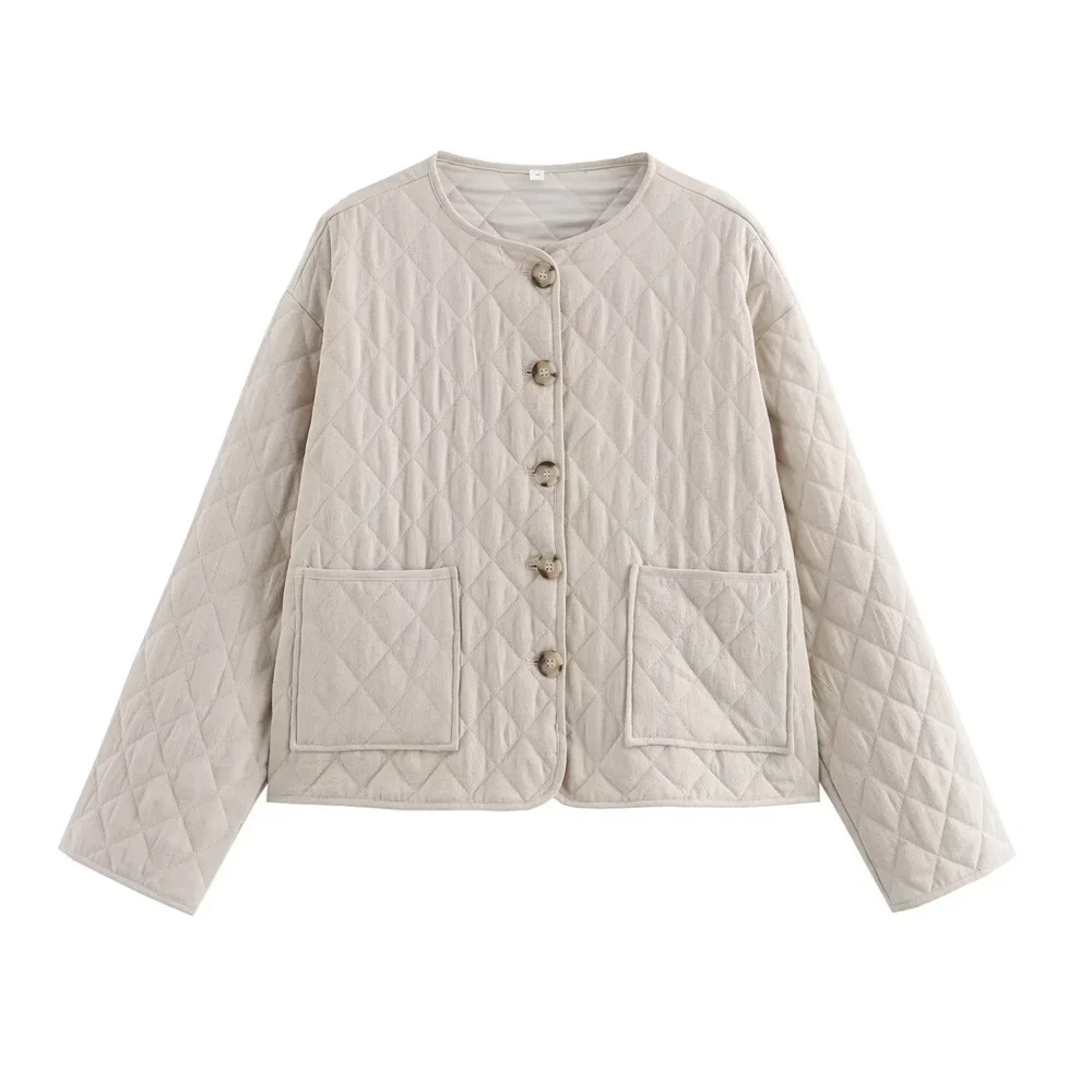 LIBIELIY 2025 Summer New Women's European And American Long Sleeved Diamond Grid Linen Blended Cotton Coat Jacket
LIBIELIY 2025 Summer New Women's European And American Long Sleeved Diamond Grid Linen Blended Cotton Coat Jacket