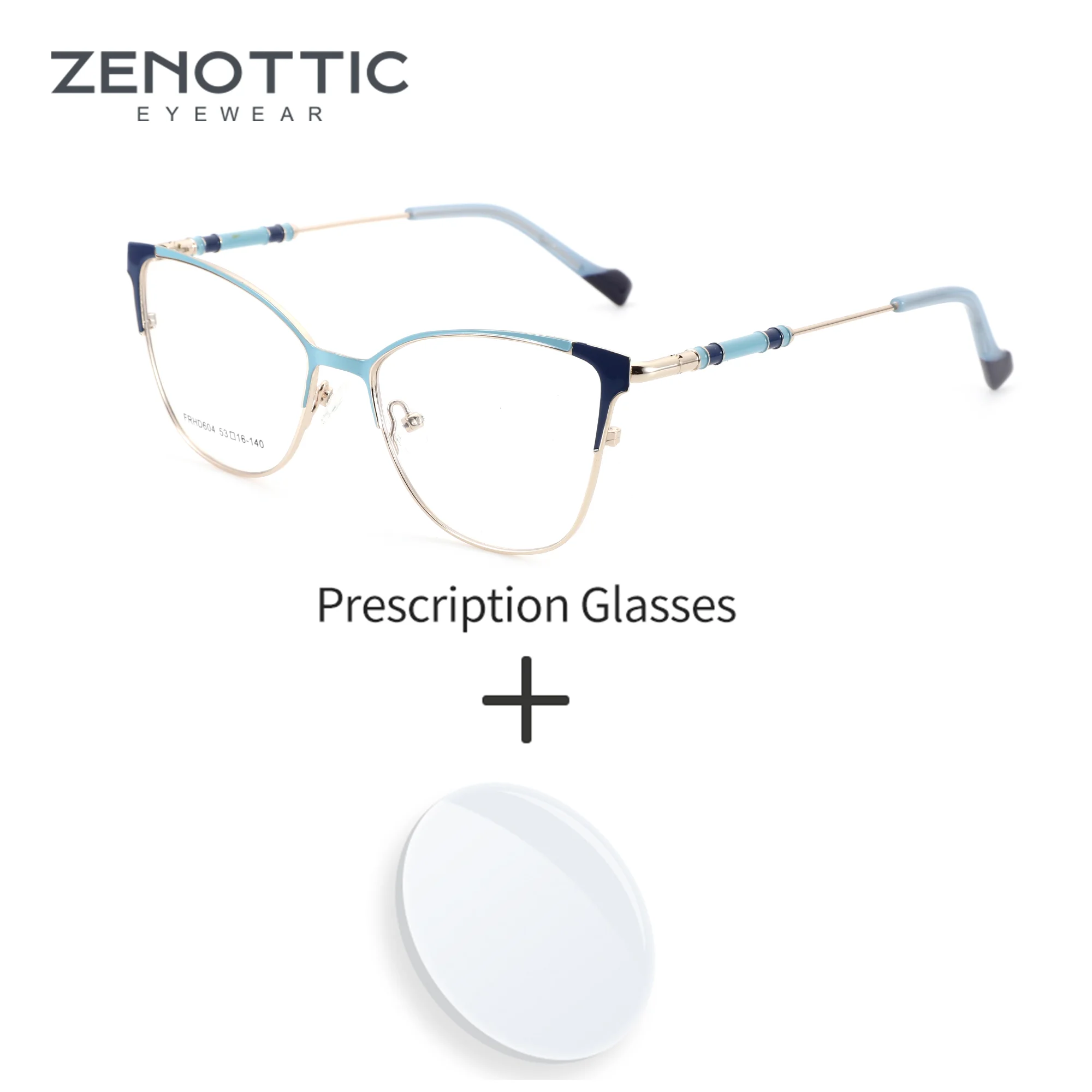 ZENOTTIC Modish Cat Eye Prescription Glasses For Women High-quality Metal Anti Blue Light Photochromic Optical Eyeglasses
ZENOTTIC Modish Cat Eye Prescription Glasses For Women High-quality Metal Anti Blue Light Photochromic Optical Eyeglasses
