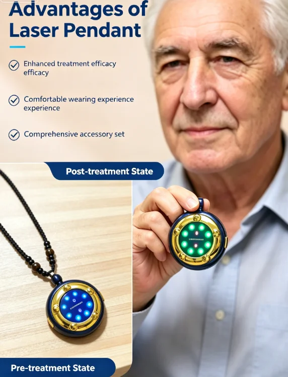 Heart Laser Therapy Pendant, Improve Microcirculation & Reduce Clogged Blood, Drug-Free Health Care for Adults
Heart Laser Therapy Pendant, Improve Microcirculation & Reduce Clogged Blood, Drug-Free Health Care for Adults
