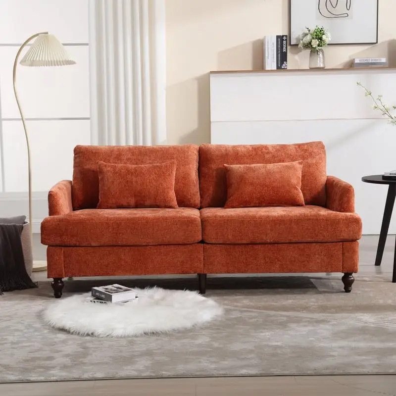 68'' Sofas Couch for Living Room, Mid Century Modern Sofa with Deep Seats, Chenille Loveseat Cloud Couch, Comfy Small Couches fo
68'' Sofas Couch for Living Room, Mid Century Modern Sofa with Deep Seats, Chenille Loveseat Cloud Couch, Comfy Small Couches fo