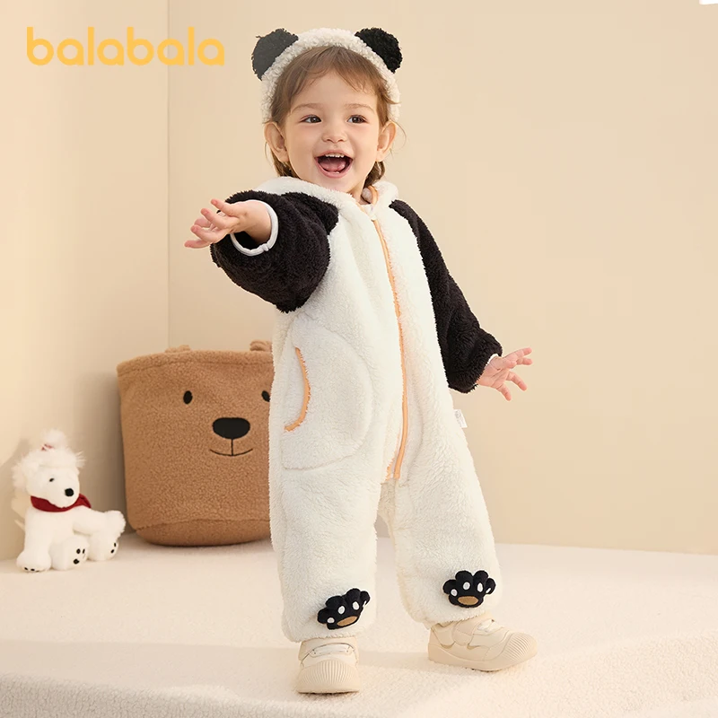 Balabala Baby Romper Coral Fleece Jumpsuit Infant Cute Warm One-Piece Fall Winter Outfit for Newborns and Toddlers
Balabala Baby Romper Coral Fleece Jumpsuit Infant Cute Warm One-Piece Fall Winter Outfit for Newborns and Toddlers