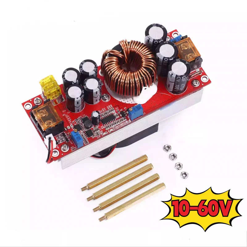 1800W DC-DC Boost Converter Module, Adjustable Constant Voltage and Current, Input 10-60V to Output 12-90V, 40A Step-Up Power
1800W DC-DC Boost Converter Module, Adjustable Constant Voltage and Current, Input 10-60V to Output 12-90V, 40A Step-Up Power